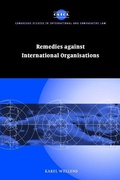 Cover: Remedies against International Organisations - Cambridge University Press