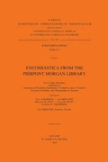 Cover: Encomiastica from the Pierpont Morgan Library - Peeters Publishers