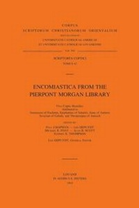 Enlarge image Cover: Encomiastica from the Pierpont Morgan Library - Peeters Publishers