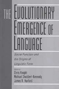 Cover: The Evolutionary Emergence of Language - Cambridge University Press