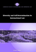 Cover: Diversity and Self-Determination in International Law - Cambridge University Press