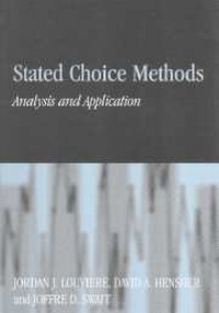 Enlarge image Cover: Stated Choice Methods - Cambridge University Press