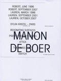 Cover: Manon De Boer - Witte de With Centre for Contemporary Art