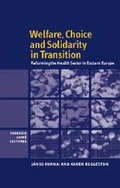 Cover: Welfare, Choice and Solidarity in Transition - Cambridge University Press