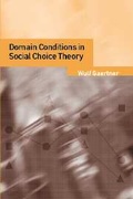 Bild: Domain Conditions in Social Choice Theory - Cambridge University Press