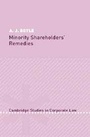 Cover: Minority Shareholders' Remedies - Cambridge University Press