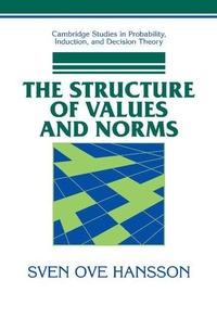 Enlarge image Cover: The Structure of Values and Norms - Cambridge University Press