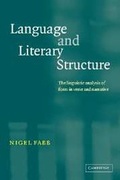 Cover: Language and Literary Structure - Cambridge University Press