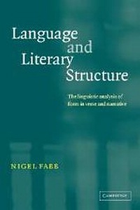 Enlarge image Cover: Language and Literary Structure - Cambridge University Press