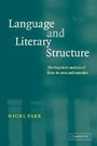Cover: Language and Literary Structure - Cambridge University Press