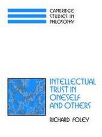 Enlarge image Cover: Intellectual Trust in Oneself and Others - Cambridge University Press