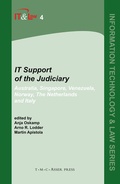 Cover: IT Support of the Judiciary - T.M.C. Asser Press