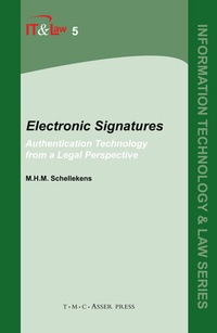 Abbildung von: Electronic Signatures - T.M.C. Asser Press