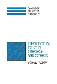 Enlarge image Cover: Intellectual Trust in Oneself and Others - Cambridge University Press