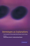 Cover: Stereotypes as Explanations - Cambridge University Press
