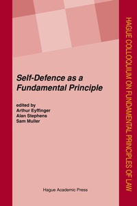 Enlarge image Cover: Self-Defence as a Fundamental Principle - T.M.C. Asser Press