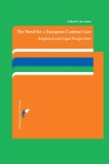 Cover: The Need for a European Contract Law - Europa Law Publishing