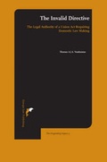 Cover: The Invalid Directive - Europa Law Publishing