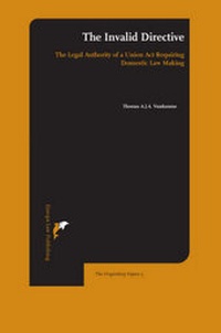 Enlarge image Cover: The Invalid Directive - Europa Law Publishing