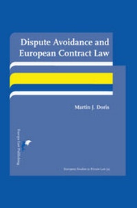 Abbildung von: Dispute Avoidance and European Contract Law - Europa Law Publishing