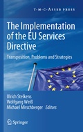 Cover: The Implementation of the EU Services Directive - T.M.C. Asser Press