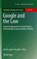 Cover: Google and the Law - T.M.C. Asser Press