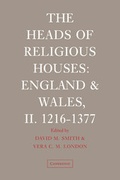 Cover: The Heads of Religious Houses - Cambridge University Press