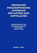 Cover: Bochumer Philosophisches Jahrbuch fuer Antike und Mittelalter - John Benjamins Publishing Co