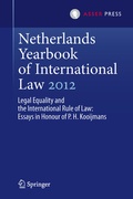 Cover: Netherlands Yearbook of International Law 2012 - T.M.C. Asser Press