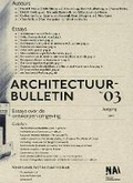 Cover: Architecture Bulletin 2003 - NAI Publishers
