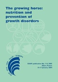Cover: The growing horse: nutrition and prevention of growth disorders - Wageningen Academic Publishers