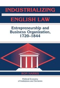 Cover: Industrializing English Law - Cambridge University Press