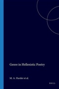 Cover: Genre in Hellenistic Poetry - Egbert Forsten Publishing