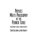 Cover: Physics Meets Philosophy at the Planck Scale - Cambridge University Press