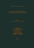Cover: Aspects of Genre of and Type in Pre-Modern Literary Cultures - Styx Publications