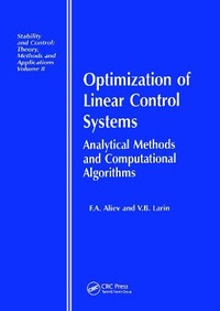 Abbildung von: Optimization of Linear Control Systems - Taylor & Francis