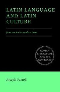 Enlarge image Cover: Latin Language and Latin Culture - Cambridge University Press