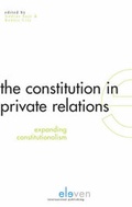 Cover: The Constitution in Private Relations - Eleven International Publishing