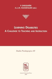 Enlarge image Cover: Learning Disabilities - Leuven University Press