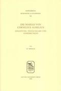 Cover: Die Marias von Cornelius Aurelius - Leuven University Press