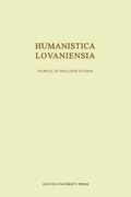 Cover: Humanistica Lovaniensia - Leuven University Press