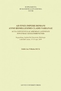 Cover: Ad fines imperii Romani anno bismillesimo cladis Varianae - Leuven University Press