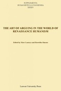 Cover: The Art of Arguing in the World of Renaissance Humanism - Leuven University Press