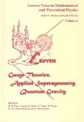 Cover: Gauge Theories, Applied Supersymmetry, Quantum Gravity - Leuven University Press