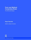 Cover: Form and Method: Composing Music - Harwood Academic (Performing Arts)