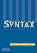 Cover: An Introduction to Syntax - Cambridge University Press