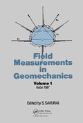 Cover: Field Measurem Geomechanics Volume 1 - A A Balkema Publishers
