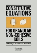 Cover: Constitutive Equations for Granular Non-Cohesive Soils - A A Balkema Publishers