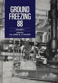 Cover: Ground Freezing 88 - Volume 2 - A A Balkema Publishers