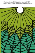Cover: Photosynthesis Bibliography - Springer